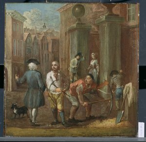 Sign for a Paviour, c.1725