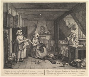 The Distressed Poet by William Hogarth