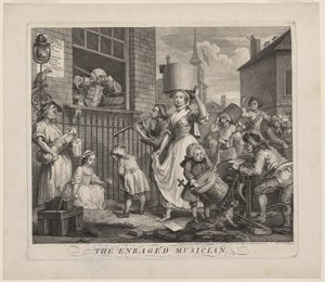 The Enraged Musician by William Hogarth