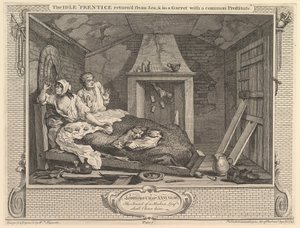The Idle Prentice Returned from Sea and in a Garret with a Common Prostitute