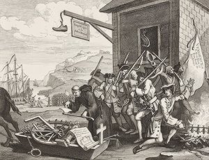 The Invasion, Plate 1: France. 1756
