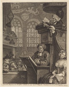 The Sleeping Congregation by William Hogarth