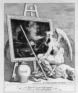 Time Smoking a Picture by William Hogarth