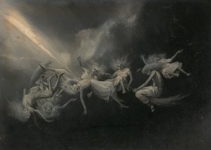 Lightning Struck a Flock of Witches by William Holbrook Beard