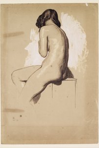 Female Nude - Study from Behind by William Holman Hunt
