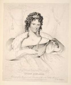 Her Most Gracious Majesty Queen Adelaide, Most Respectfully Presented to the Subscribers of the New North Briton, pub. 1830 by William Home Lizars