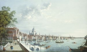 The Thames from Somerset House, Looking Downstream