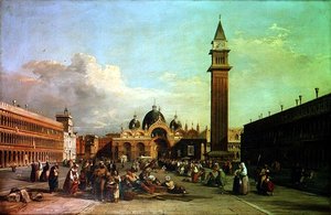 The Piazza San Marco, with a Procession