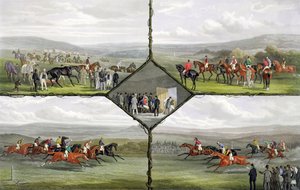 Racing Incidents, engraved by Edward Gilbert Hester published by Arthur Ackermann