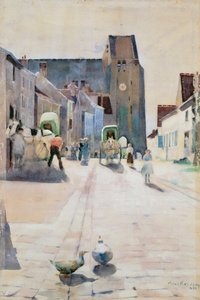 The Main Street, Grez-sur-Loing by William Kennedy