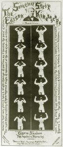 The Souvenir Strip of Edison Kinetoscope Eugene Sandow, the Modern Hercules