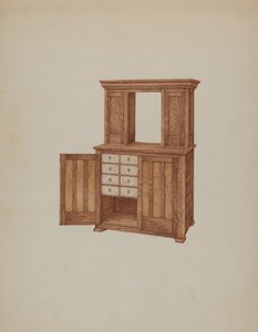 Cabinet with Ivory Keyholes