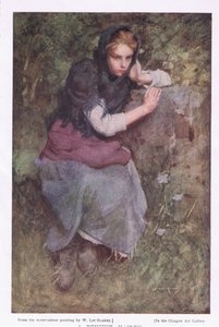A Pensive Maid, from the 