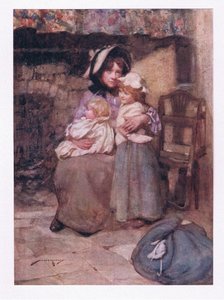 And Kissed Her Thoughtless Babes with Many a Tear, and Clasped Them Close, in Sorrow Doubly Dear by William Lee Hankey