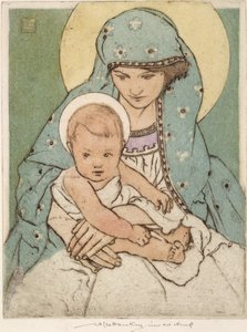Virgin Mary with the Infant Christ by William Lee Hankey
