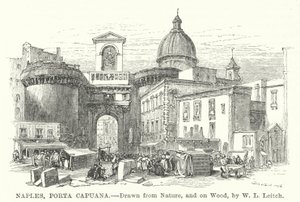 Naples, Porta Capuana by William Leighton (after) Leitch