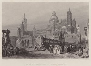The Cathedral (Madre Chiesa) at Palermo by William Leighton Leitch