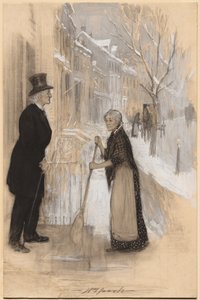 Sketch to illustrate Not Honourably Discharged, 1904 by William Leroy Jacobs