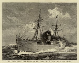The Garth Castle, New Steamer of the Castle Line of South African Mail Packets by William Lionel Wyllie