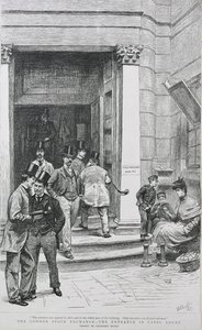 Stock Exchange Entrance in Capel Court by William Lockhart Bogle
