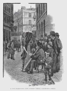 A City Character, New London Street, Fenchurch Street by William Luker
