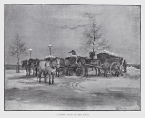 Carting Snow to the River by William Luker