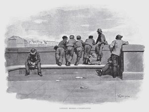 London Bridge, Unemployed by William Luker
