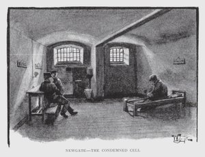 Newgate, the Condemned Cell by William Luker