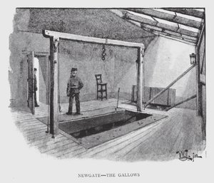 Newgate, the Gallows by William Luker