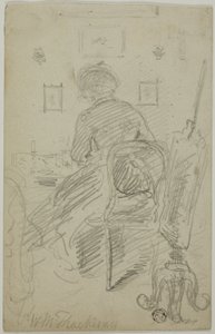 Lady Writing (Back View)