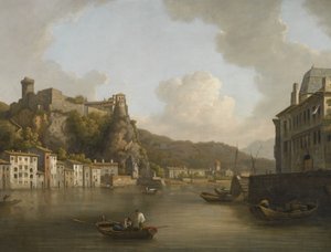 A View of Chateau of Pierre Encise on the Rhone, Lyon by William Marlow