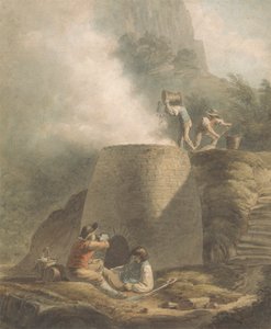 Landscape with Lime-Kiln and Workmen by William Marshall Craig