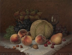 Still Life with Cantaloupe