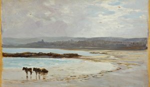 Beach at Low Tide: Evening