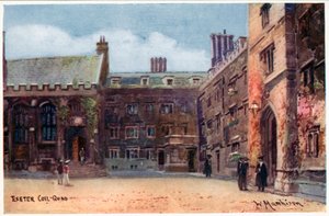 Exeter College, Quad by William Matthison