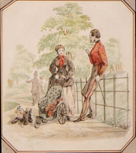 A Young Nursemaid neglecting her Charge