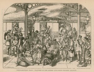 Parliamentary Train: Platform of the London and North-Western Railway, London