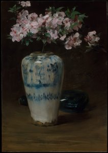 Pink Azalea—Chinese Vase