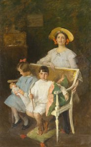 Portrait Group (Dorothy, Helen, and Bob), c.1904