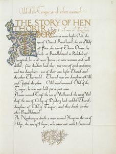 The Story of Hen Thorir by William Morris