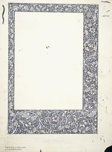 Original drawing for a full-page border by William Morris