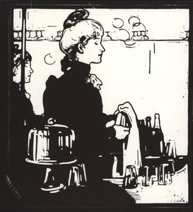 Barmaid (Any Bar) by William Nicholson