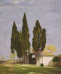 Cypresses, Palatine Hill, Rome by William Nicholson