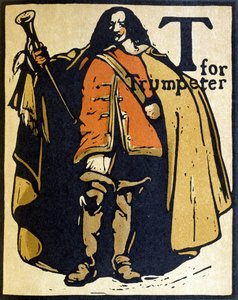T for Trumpeter, illustration from 
