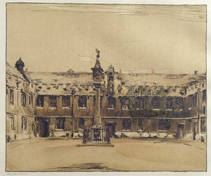 The Front Quad of Corpus Christi College, Oxford