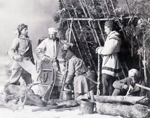 Life of the Trapper in Canada, photo by Notman, circa 1890 by William Notman
