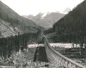 The Rockies: Loop Showing Four Tracks by William Notman and Son