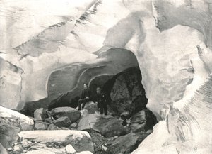 The Rockies: ice cave in the Great Glacier, Mount Sir Donald, Canada