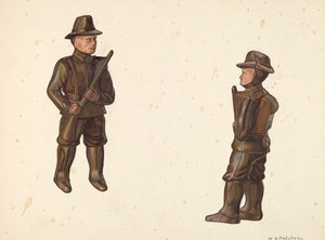 Soldier in Khaki Coin Bank, c. 1938 by William O. Fletcher