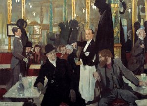 The Royal Cafe in London (detail) by William Orpen